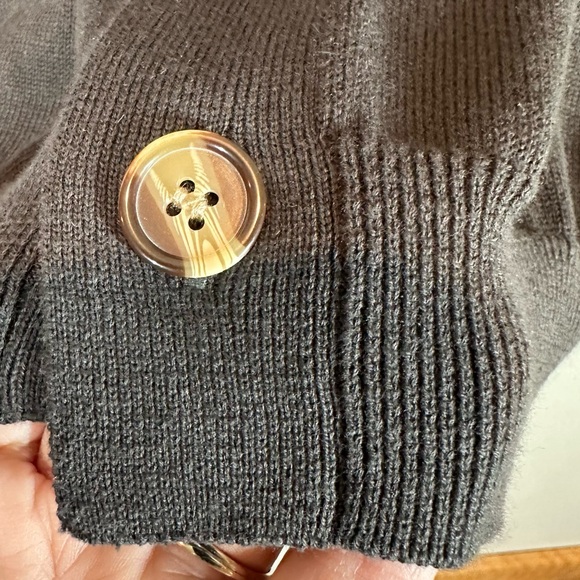 NATURAL LIFE Women's L/XL Live Happy V-Neck Cardigan Sweater Rainbow Stripes - Picture 5 of 8